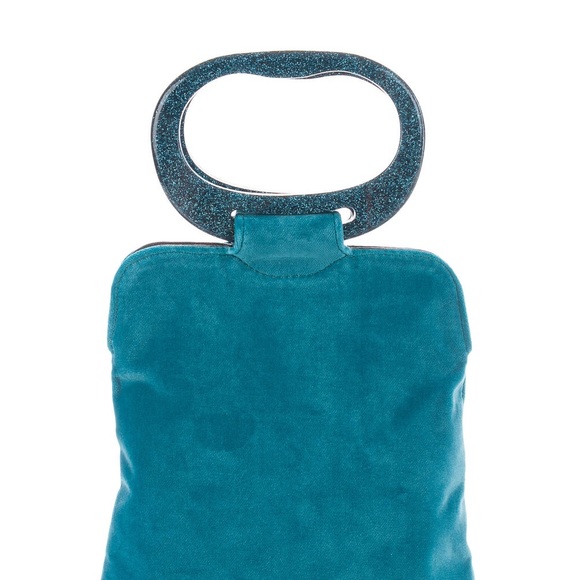 EDIE PARKER BLUE VELVET HANDLE BAG💙💙 - Picture 2 of 5